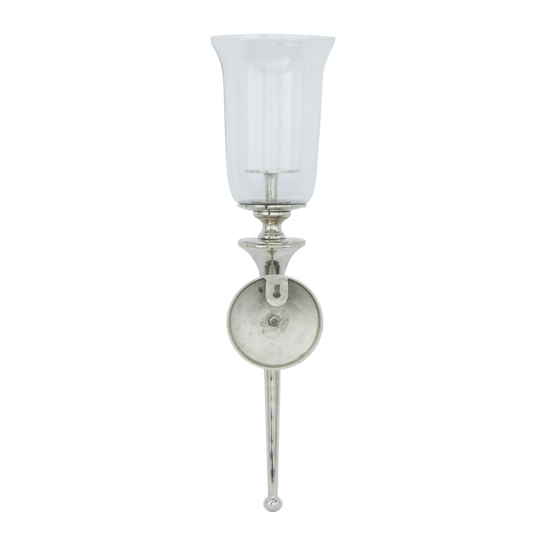 601829 Silver Aluminum Traditional Wall Sconce
